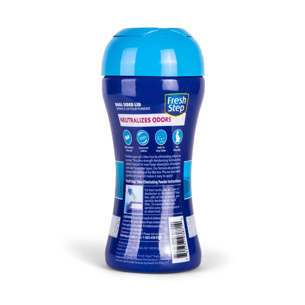 Fresh Step post-scoop application helps neutralize odors at the litter surface.