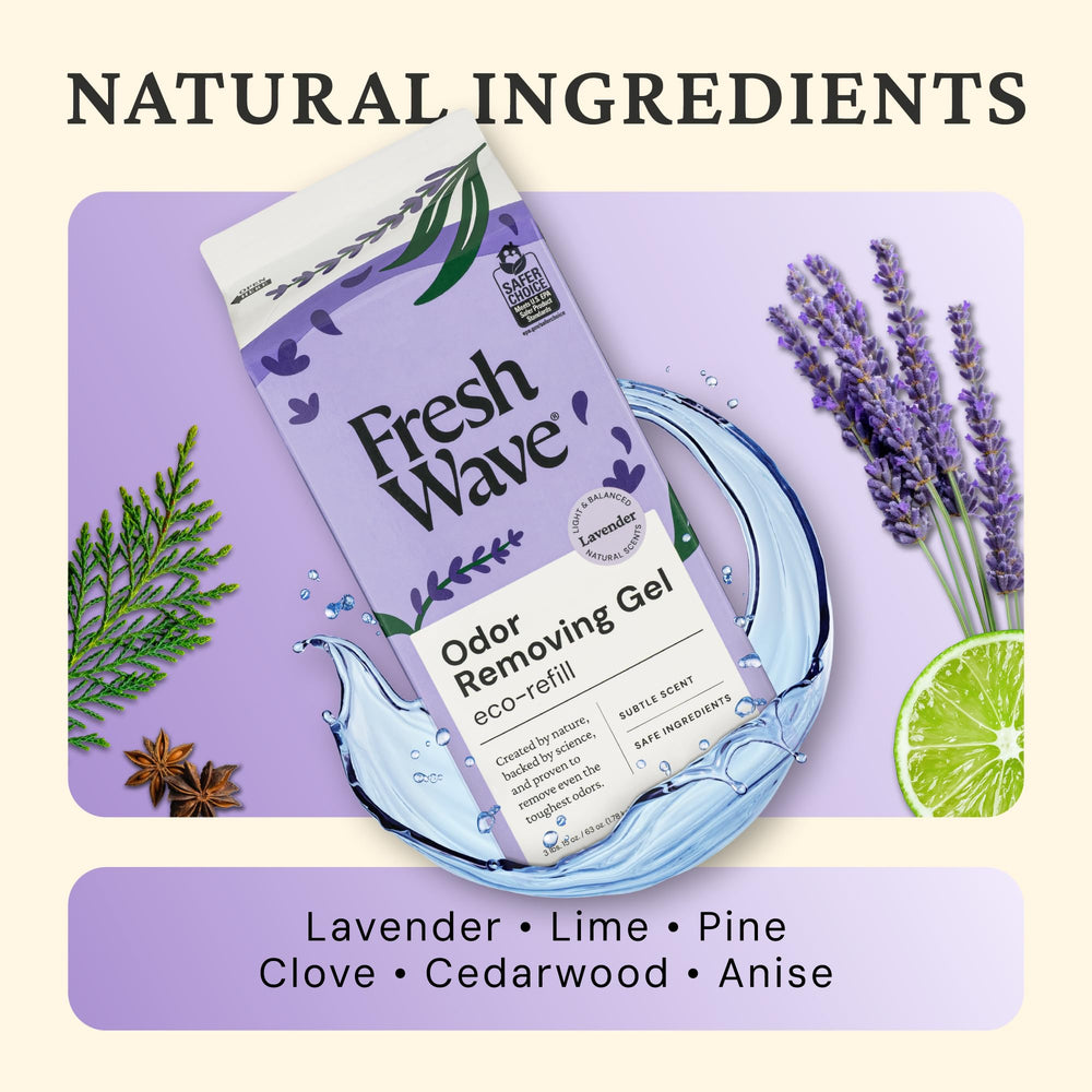 Fresh Wave plant-powered odor elimination concept visual