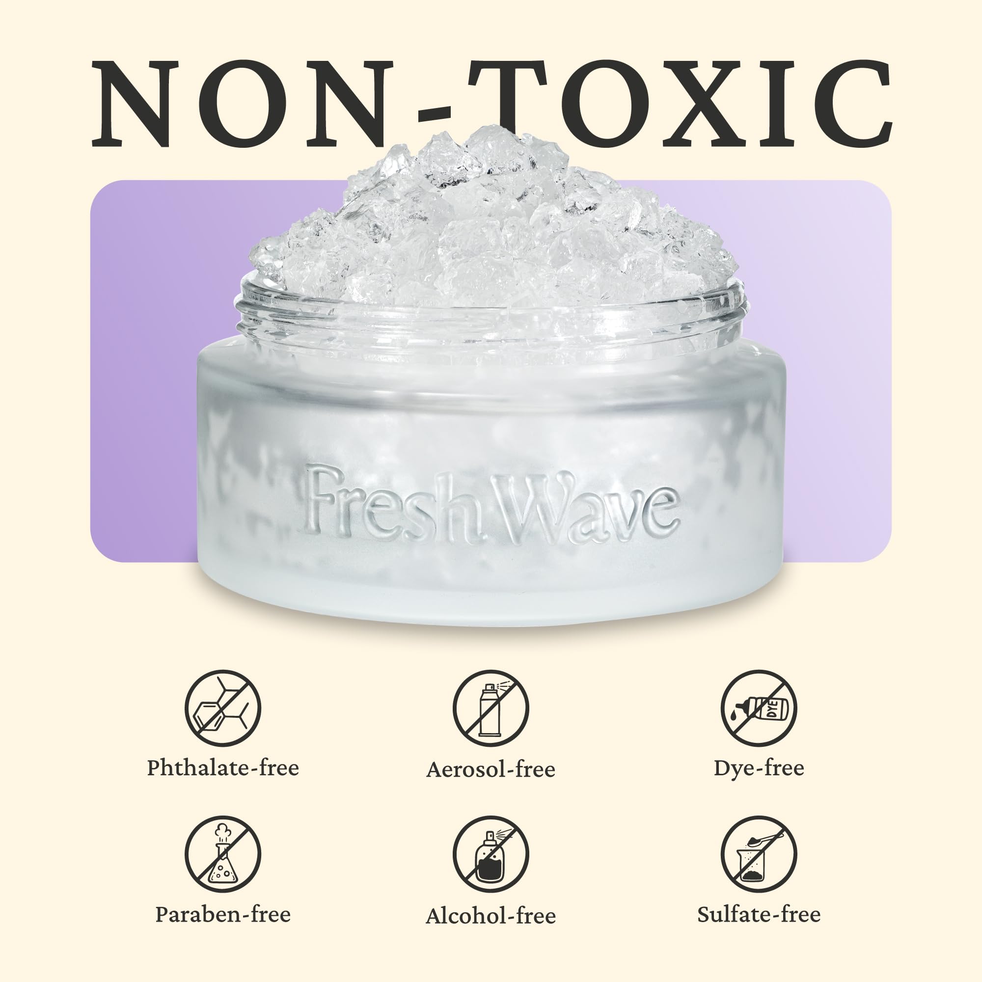 Fresh Wave refill lid and seal shown for simple replenishment