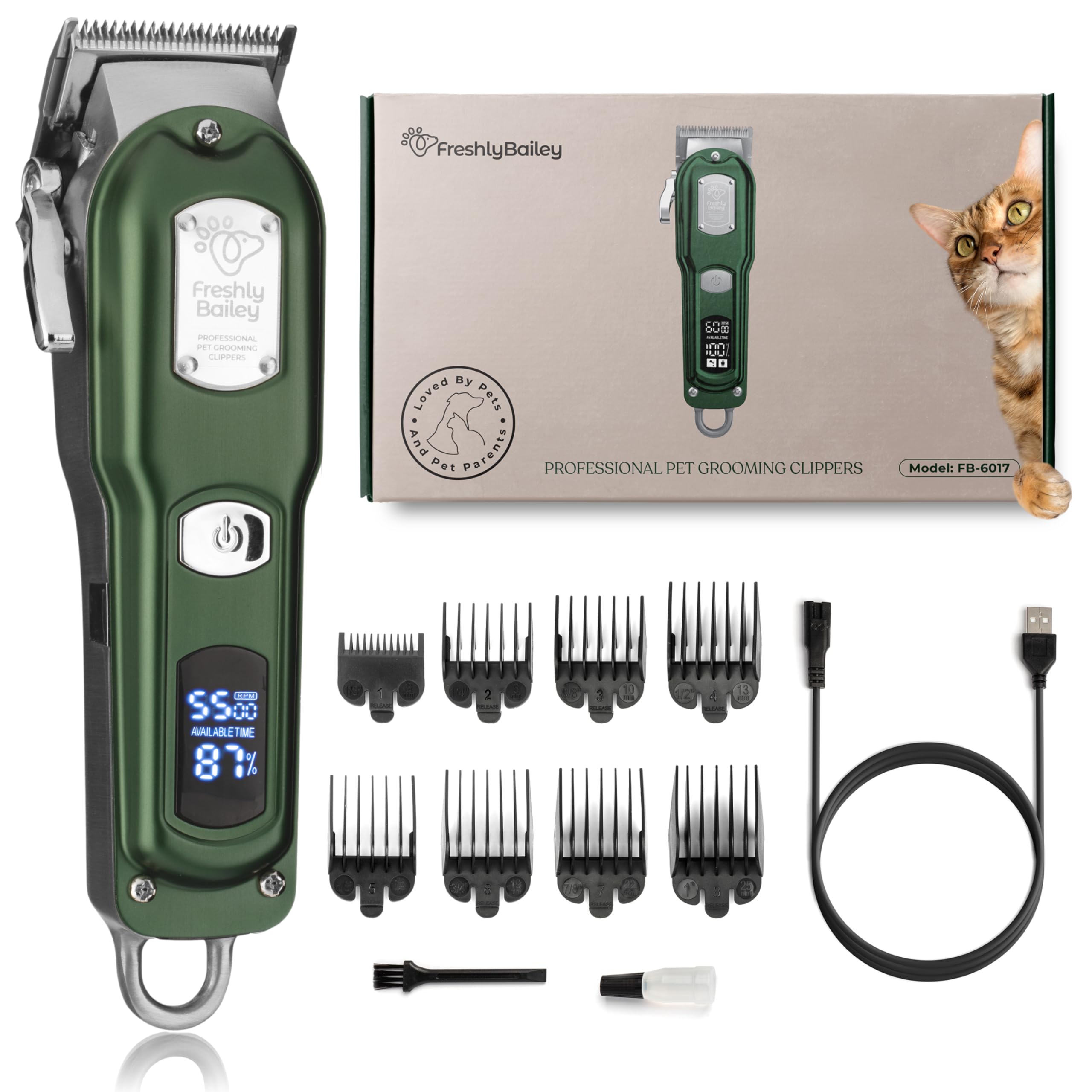 Freshly Bailey cat clippers tackling matted fur for smoother grooming sessions