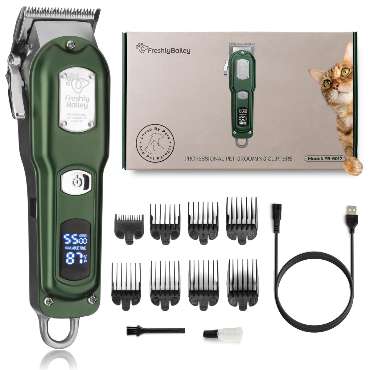 Freshly Bailey cat clippers tackling matted fur for smoother grooming sessions