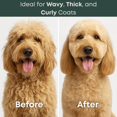 Freshly Bailey dematting comb works well on curly and long coats
