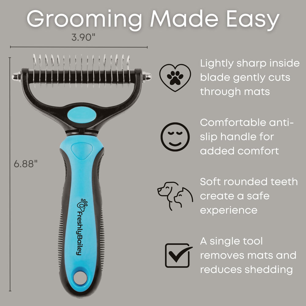 Freshly Bailey ergonomic handle designed for comfortable grooming