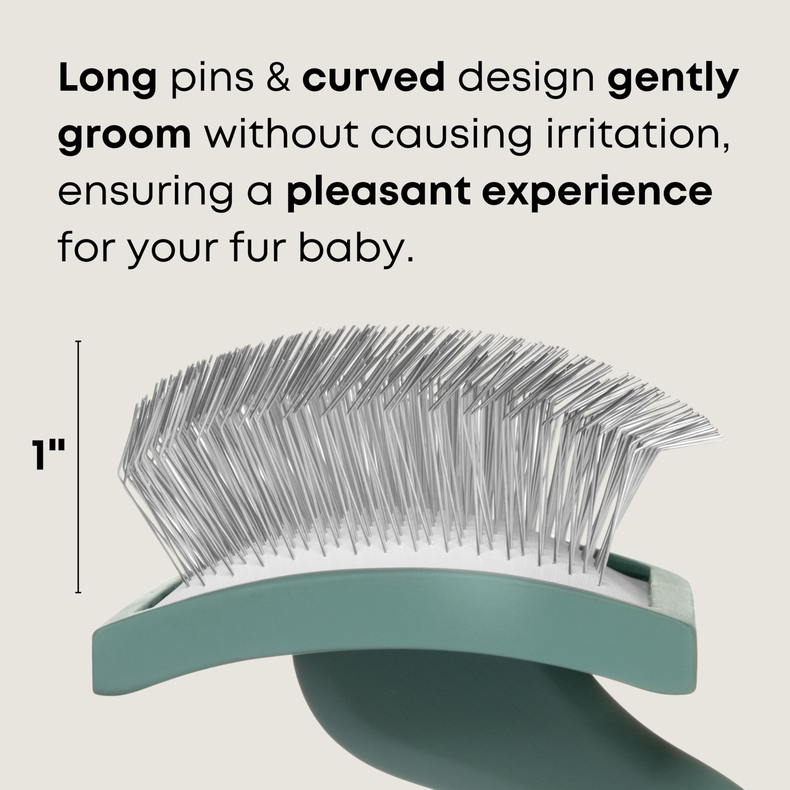 Freshly Bailey Doodle Brush with ergonomic handle for comfortable grooming sessions