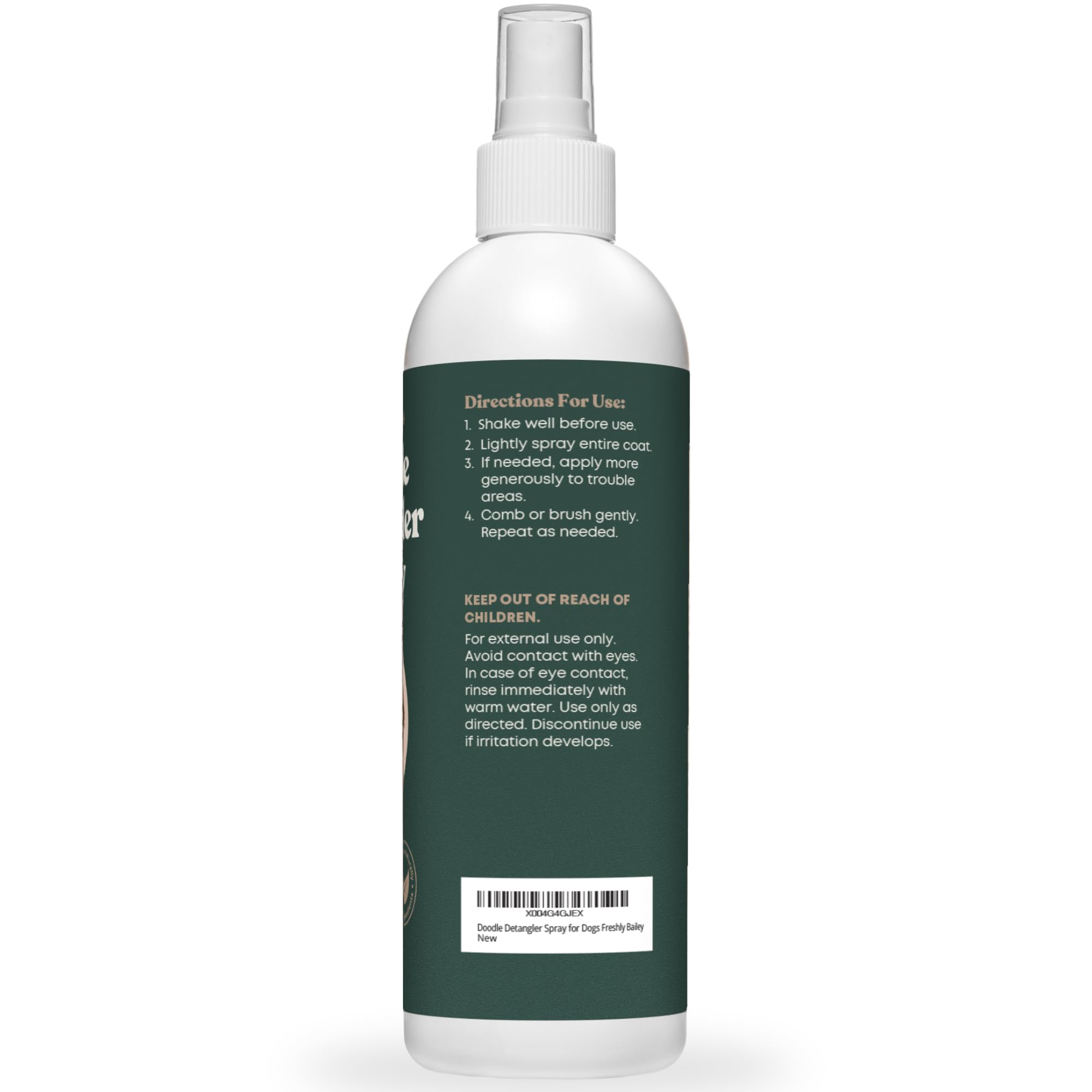 Coat appears softer and shinier after Freshly Bailey Doodle Detangler treatment.