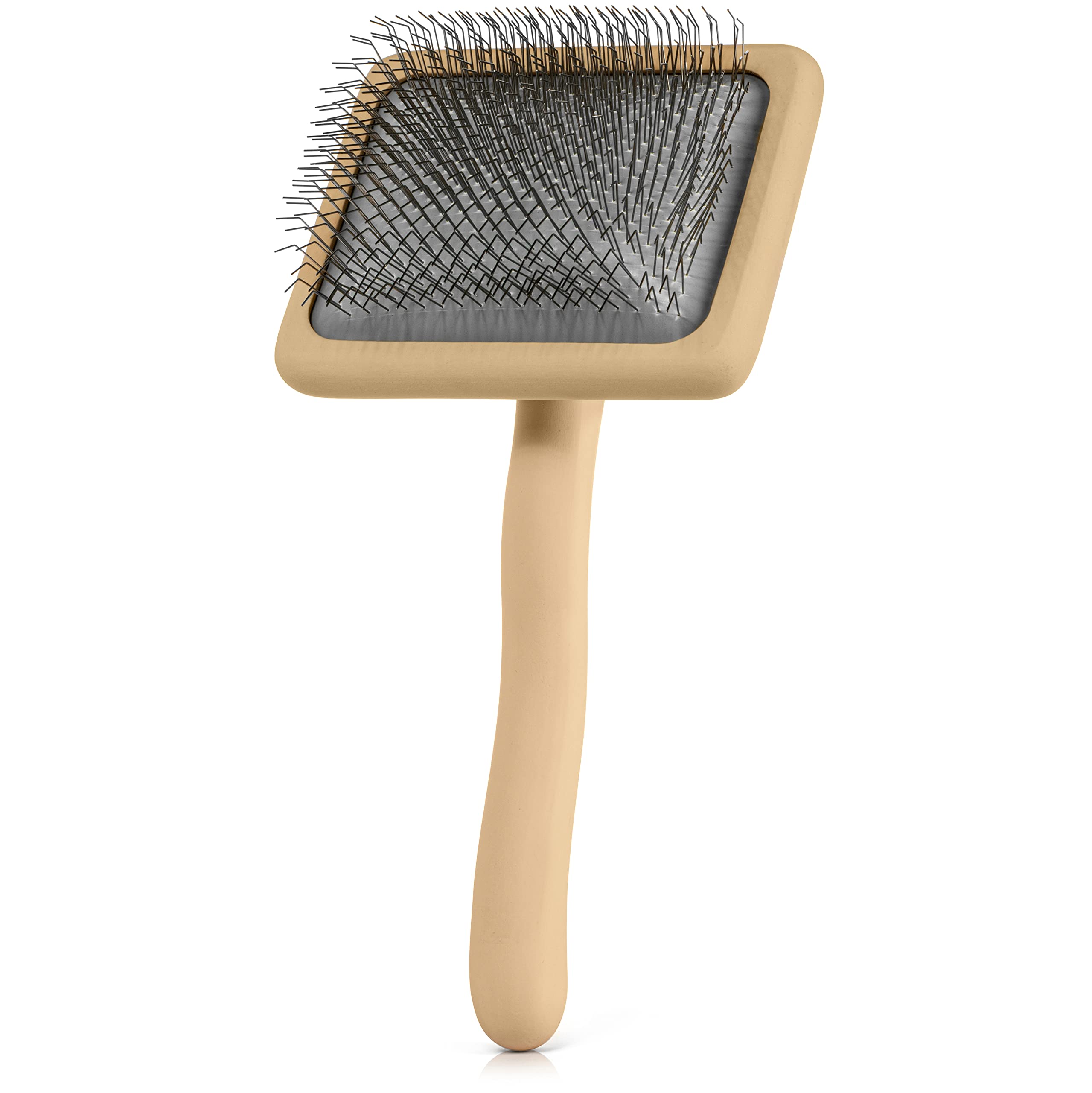Freshly Bailey Doodle Slicker Brush in action on a doodle coat.