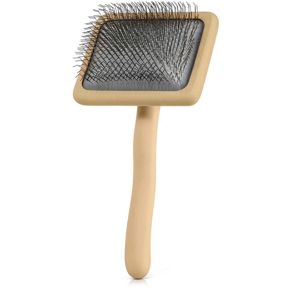 Freshly Bailey Doodle Slicker Brush in action on a doodle coat.