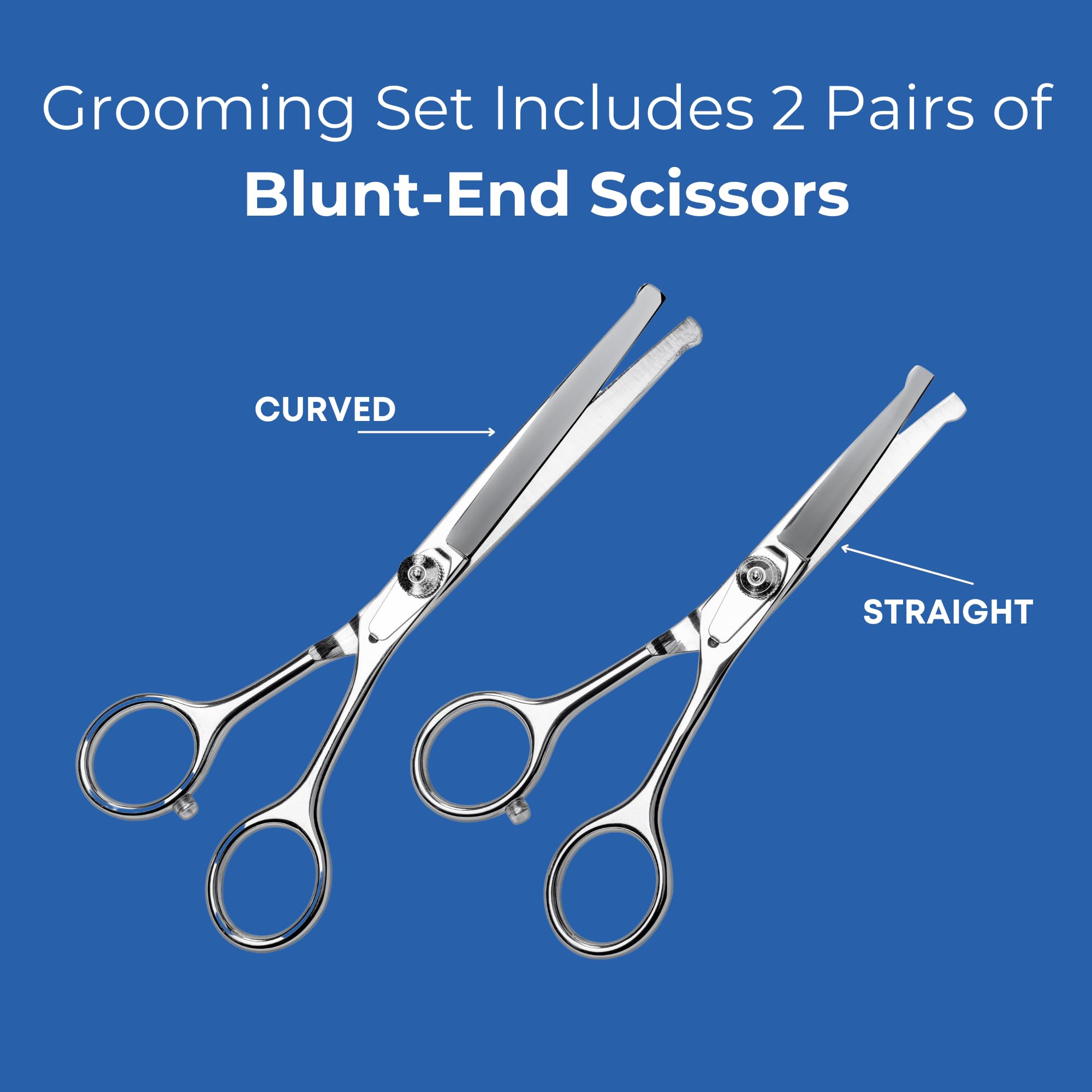 Freshly Bailey mat-removal scissors ease through tangled fur.