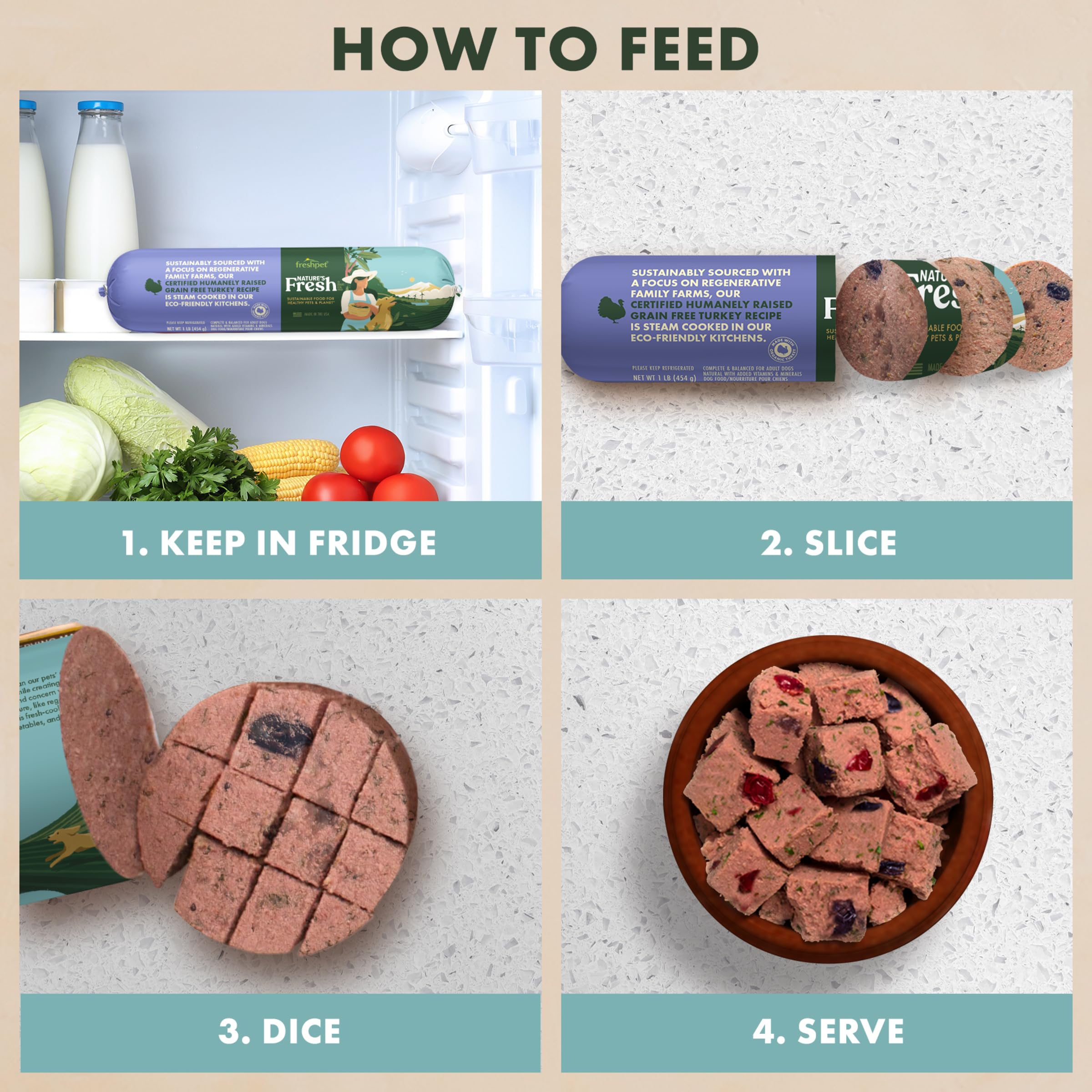 Freshpet Animal Welfare Certified badge signals higher welfare standards.