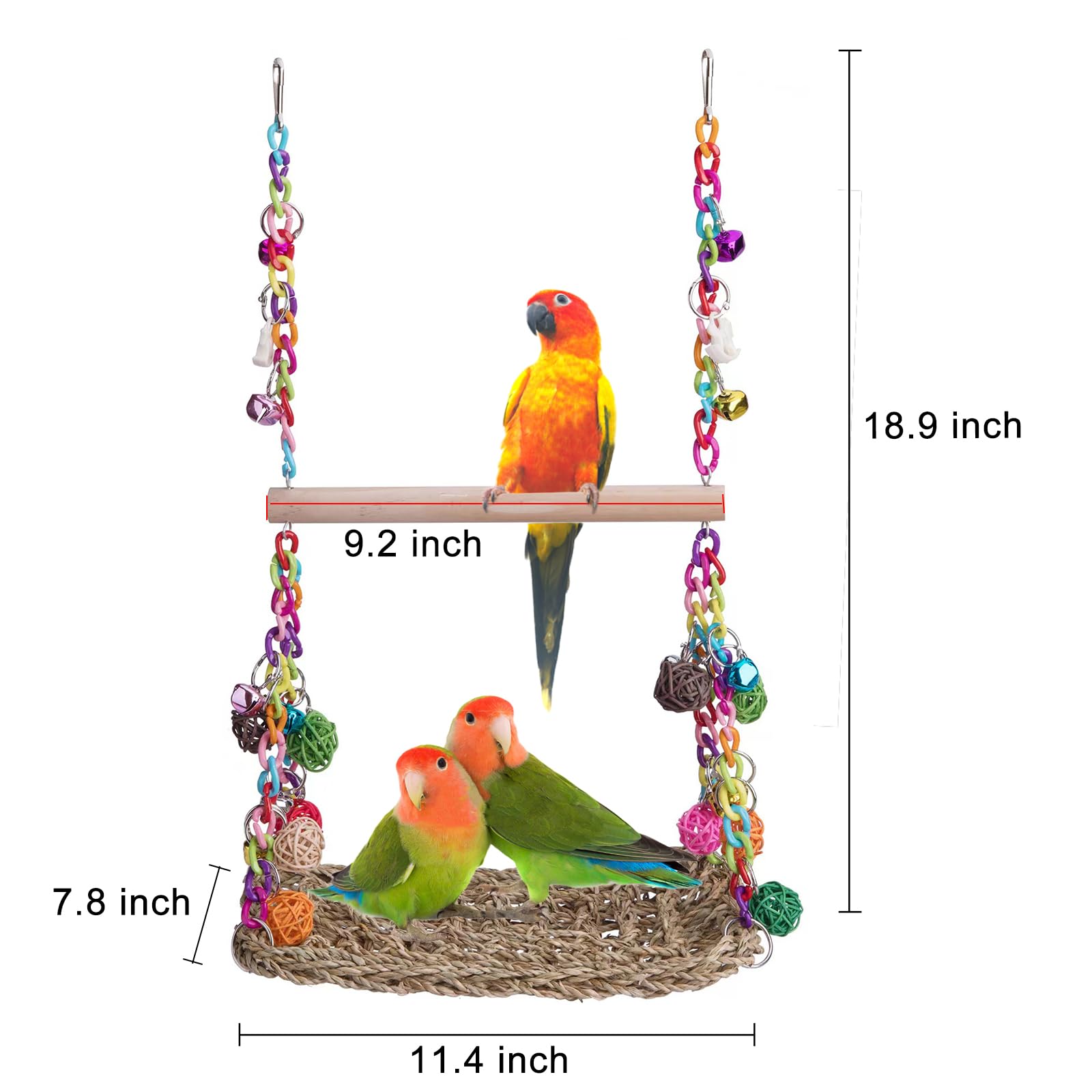 FrgKbTm colorful plastic chains invite exploration and exercise.
