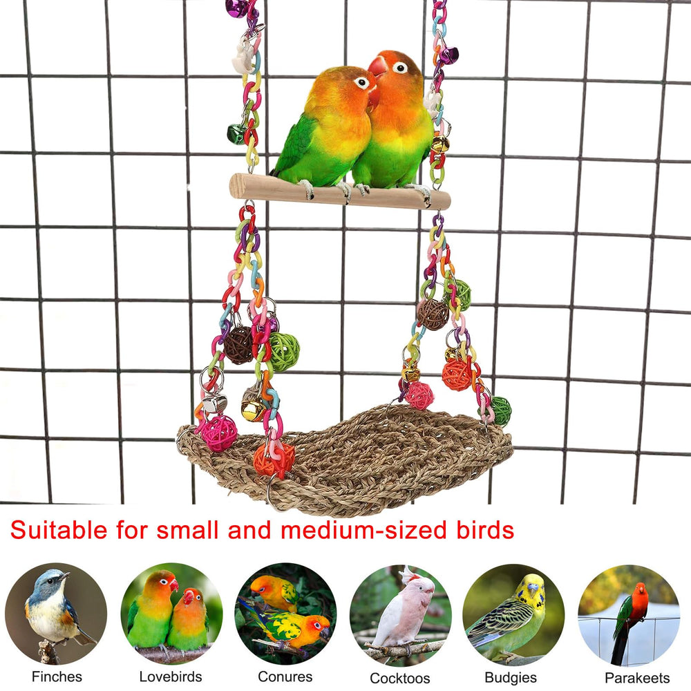 FrgKbTm willow wood perch provides a sturdy spot for perched play.