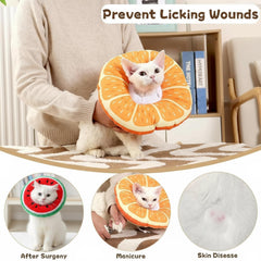 Frienda adjustable drawstring cat cone collar for a snug fit