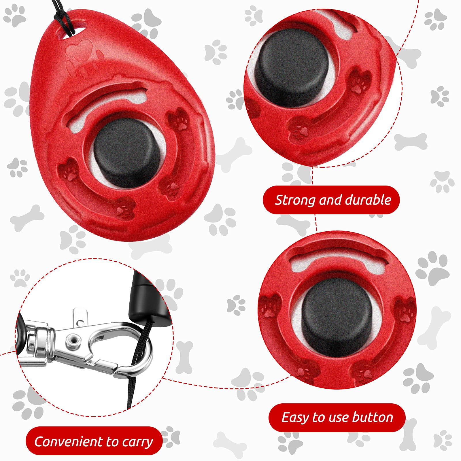 Frienda colorful clickers collection helps match training moods and pets for engaging sessions.