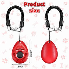 Frienda dog clicker with wrist strap ensures hands-free, secure training sessions.