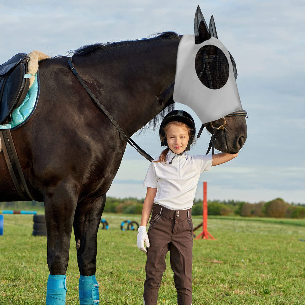 Frienda 3D-cut design horse fly mask for snug, comfortable fit