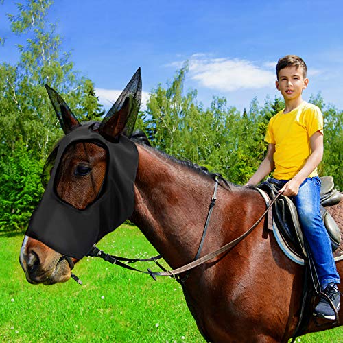 Frienda horse fly mask breathable-mesh maintains visibility while reducing irritation