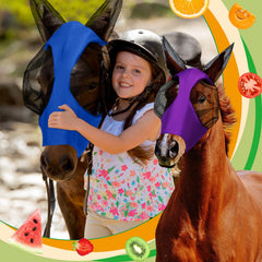 Frienda pink horse mask delivers lightweight comfort for daily rides.