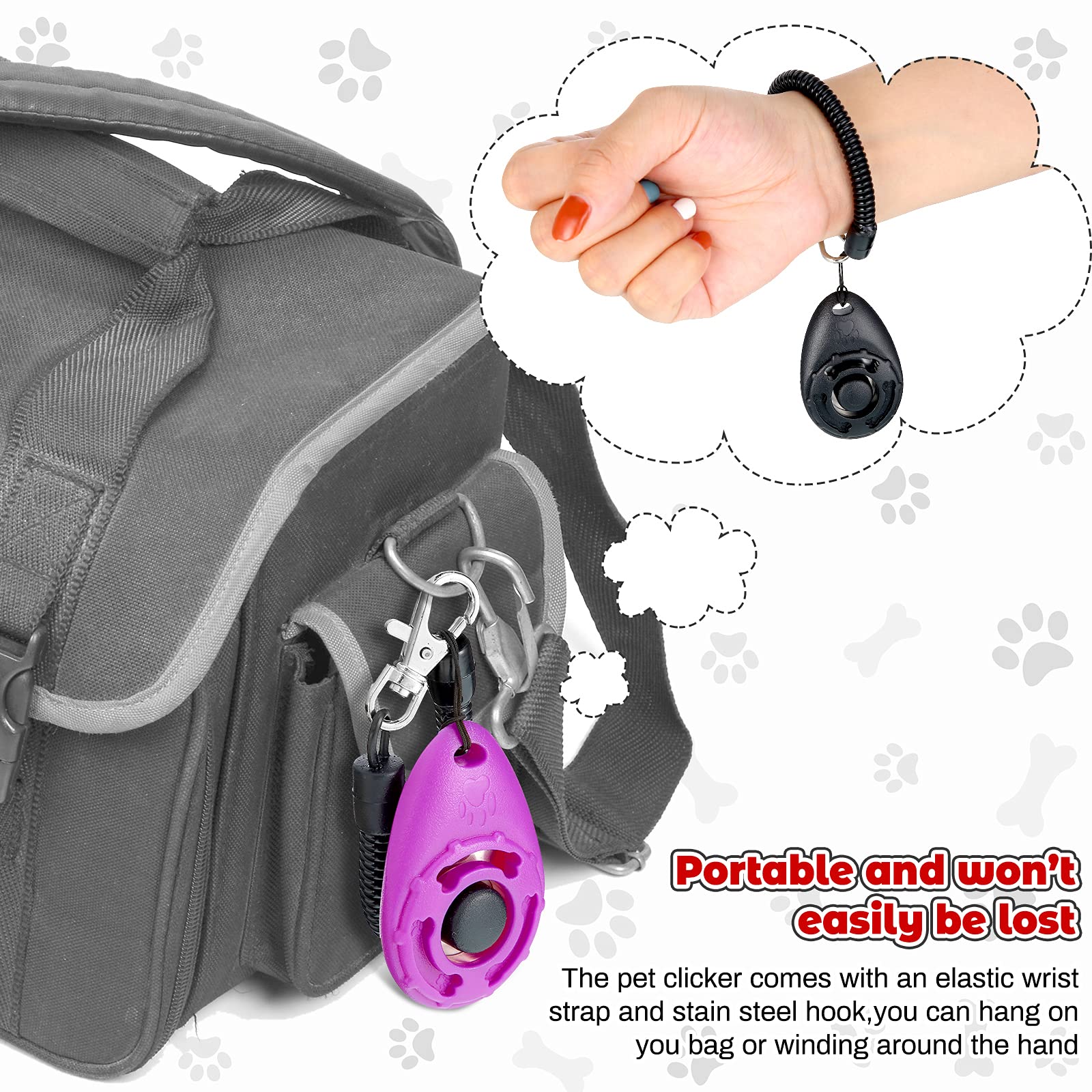 Frienda training tool helps train dogs, puppies, cats, and birds with simple cues.