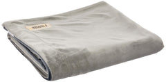 Friends Forever Bailey dog blanket in velvet on sofa provides cozy protection from hair.