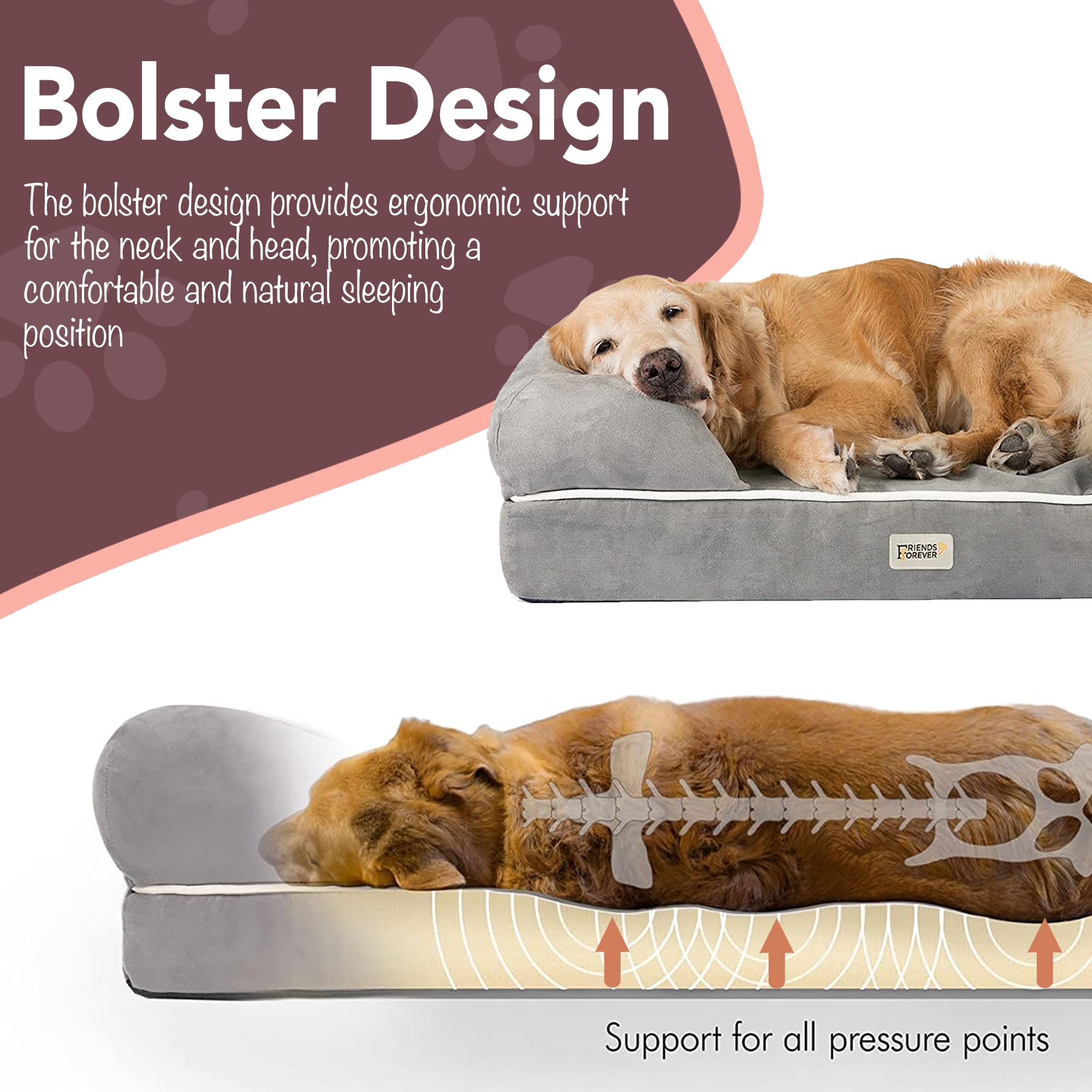 Chester bed bolstered wall design provides security and a calming resting space