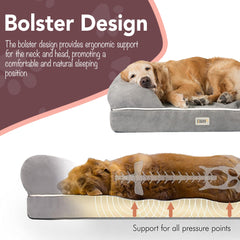 Chester bed bolstered wall design provides security and a calming resting space