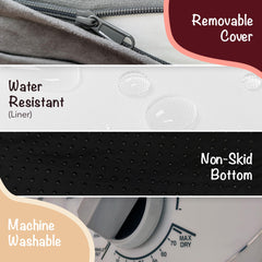 Chester bed cover is removable and machine washable