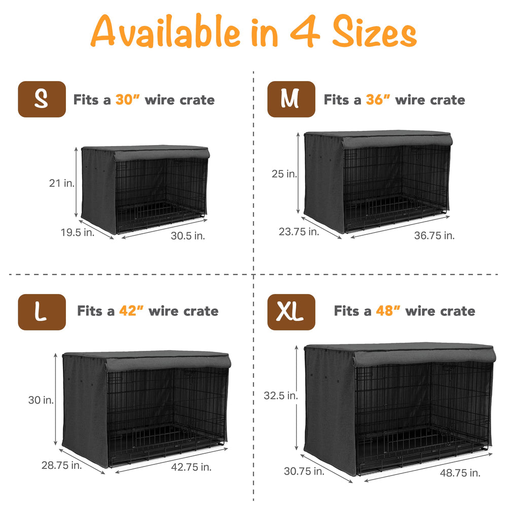 Friends Forever crate cover fits 30–48 inch crates for versatility.
