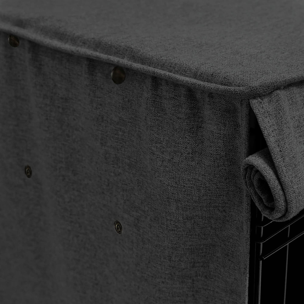 Friends Forever crate cover is machine washable for simple cleanup.