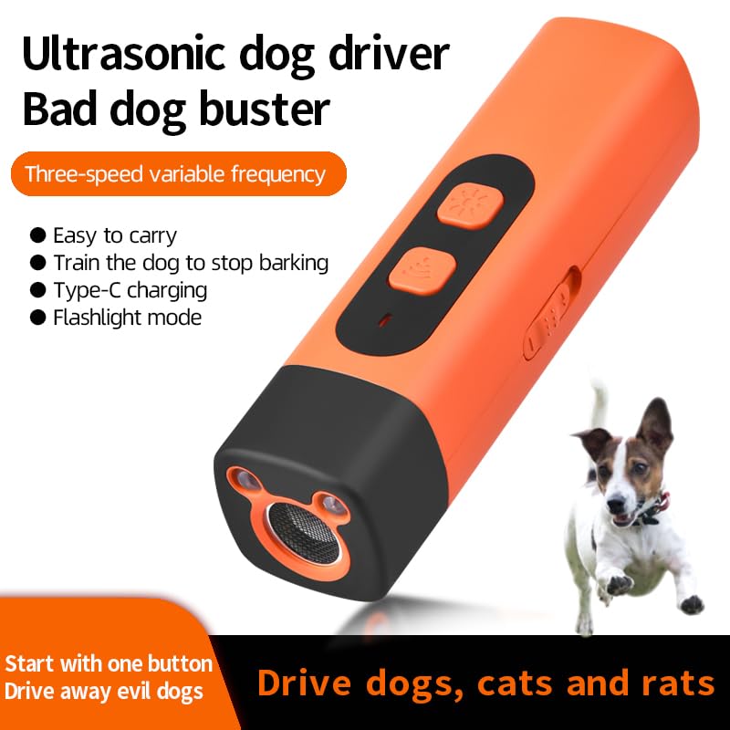 FRIENGOOD side handheld dog repeller designed for outdoor walks and on-the-go training