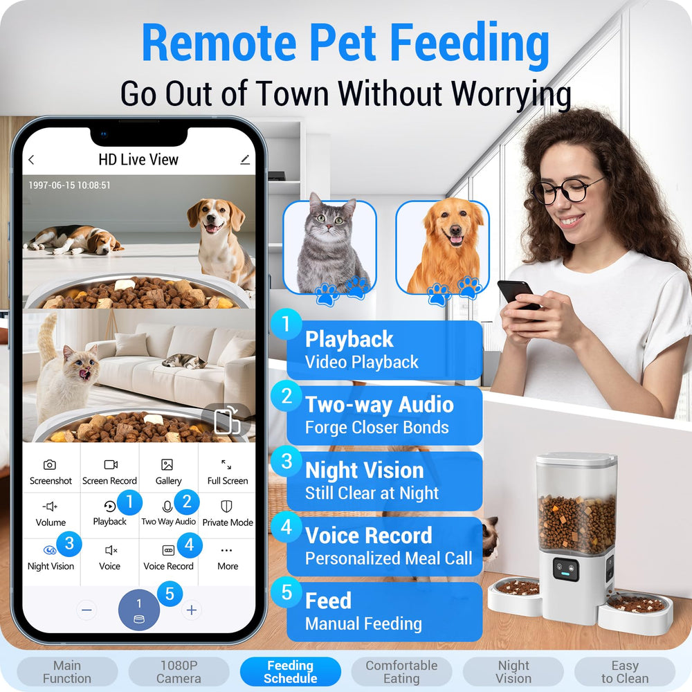 Frienhund 7L hopper with desiccant keeps kibble fresh