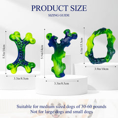 Frienhund bone-shaped chew toy—durable nylon for aggressive chewers and extended play sessions.