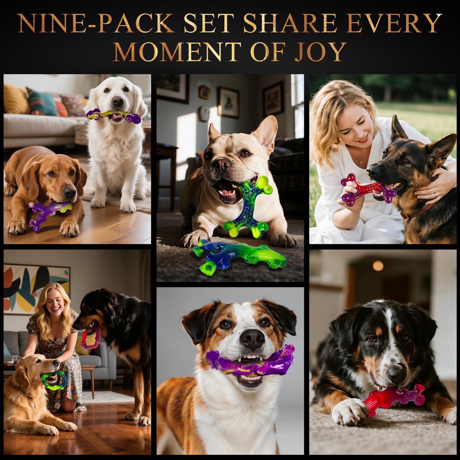 Frienhund indestructible toy highlights Frienhund vision during solo playtime