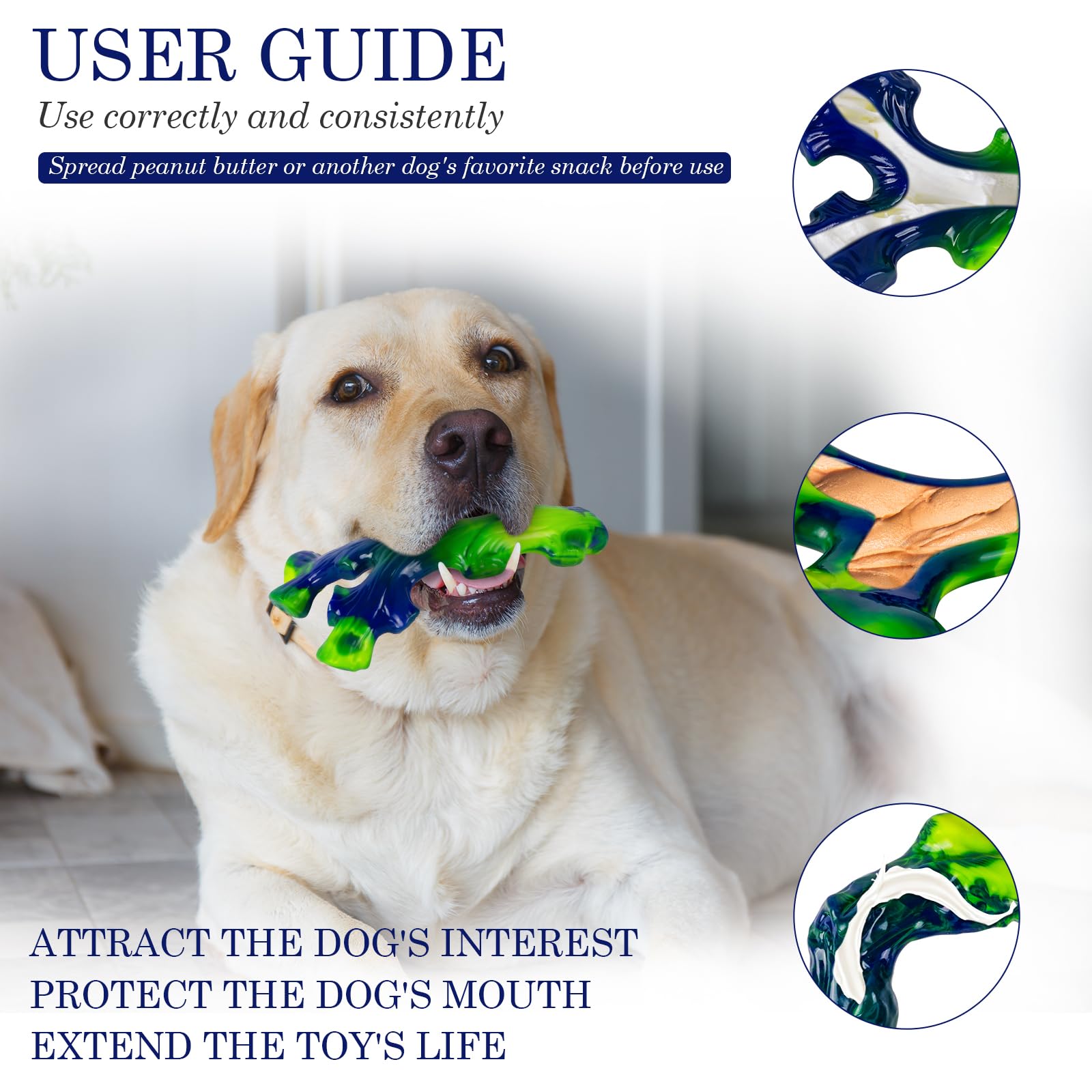 Frienhund large-breed chew toy nylon for tough chewers and enrichment.
