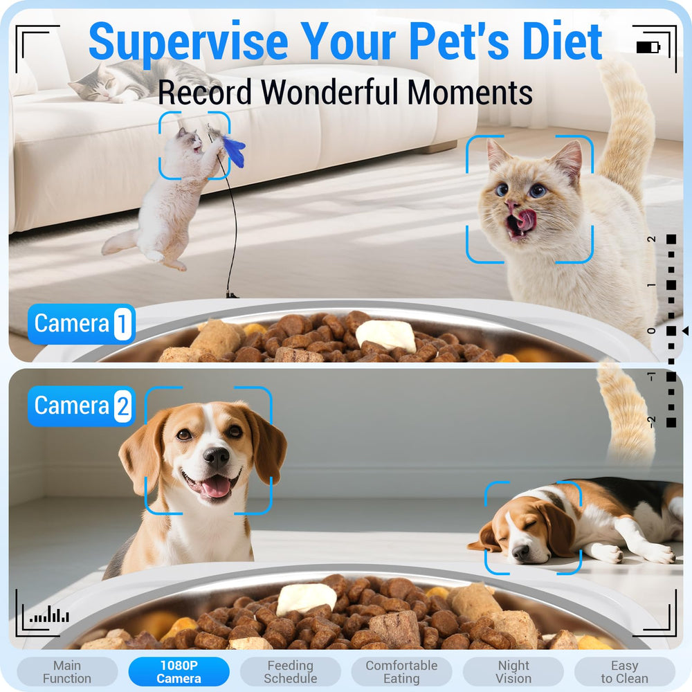 Frienhund dual feeder captures HD mealtime moments for memories