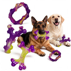Frienhund six-piece set dog toy for aggressive chewers, built to withstand strong jaws.