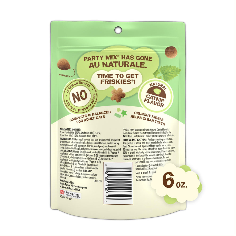 Friskies treats with added vitamins, minerals, and nutrients
