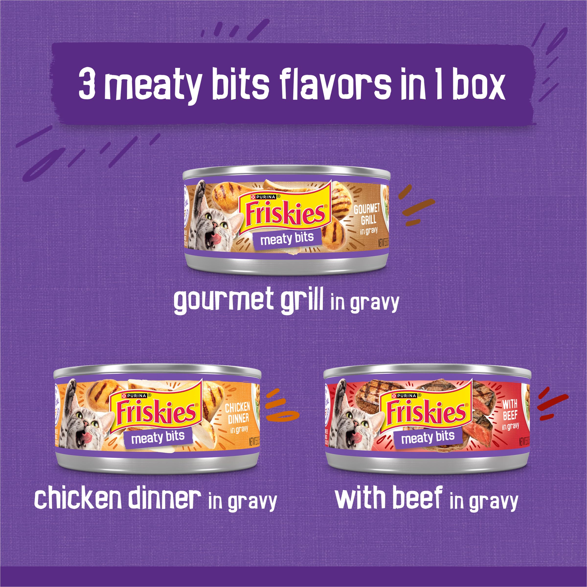 Friskies chicken flavor in rich gravy appeals to busy eaters