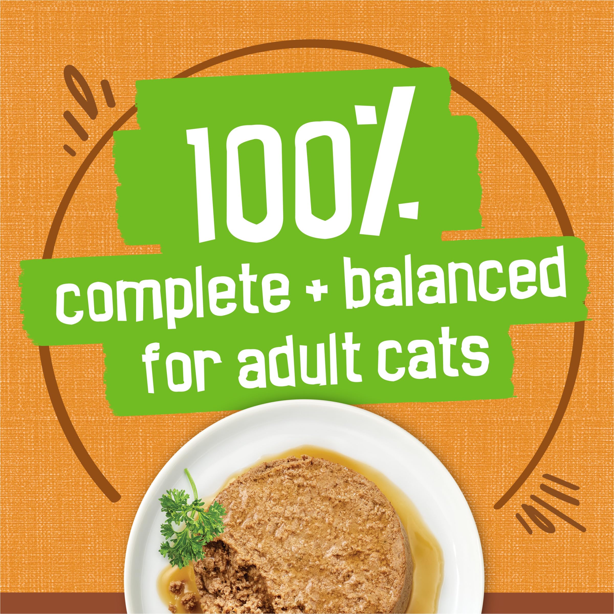 Friskies complete and balanced nutrition for adult cats.