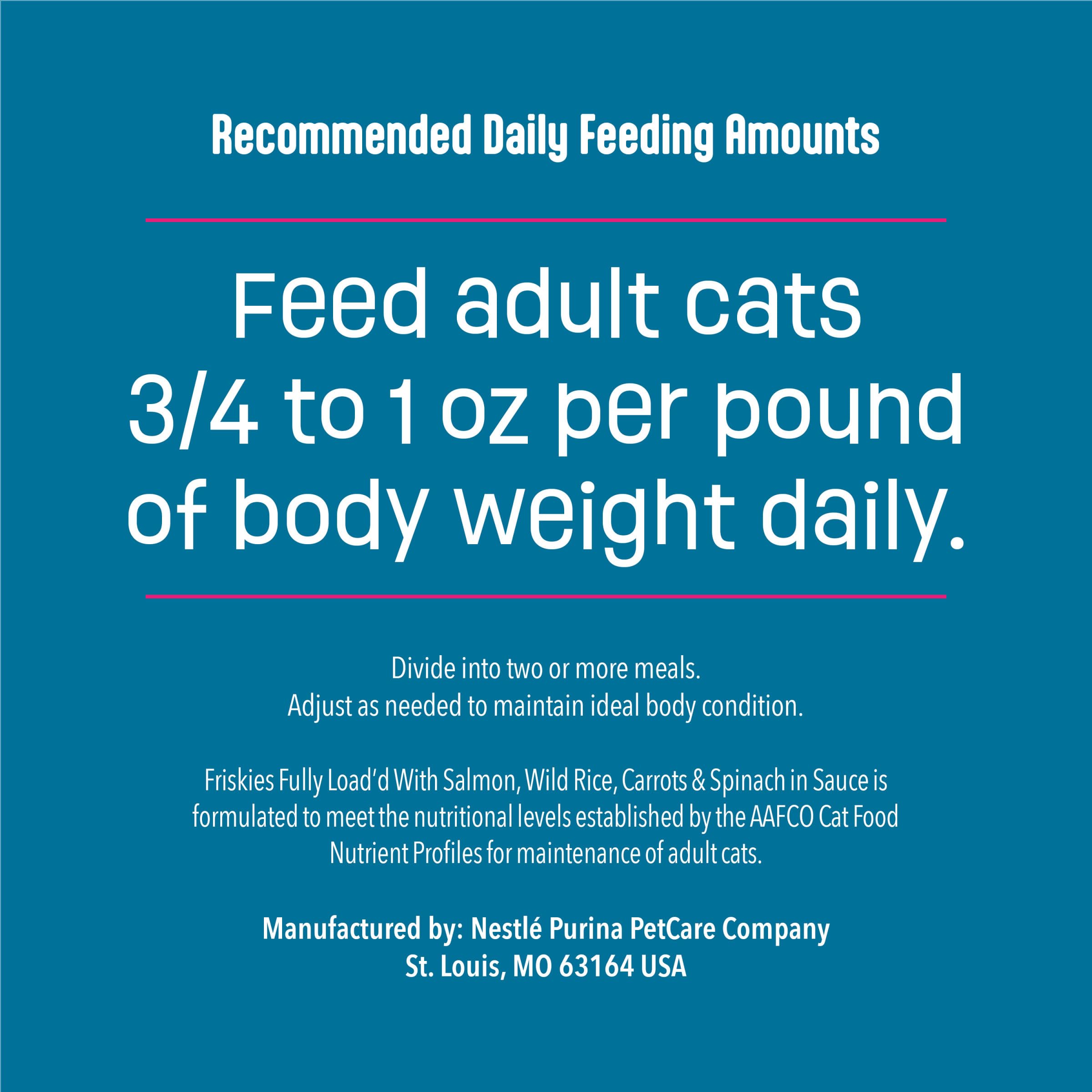 Friskies Fully Load’d balanced nutrition for adult cats.