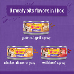 Friskies Gravy Variety Pack poultry cans with comforting gravy and soft morsels