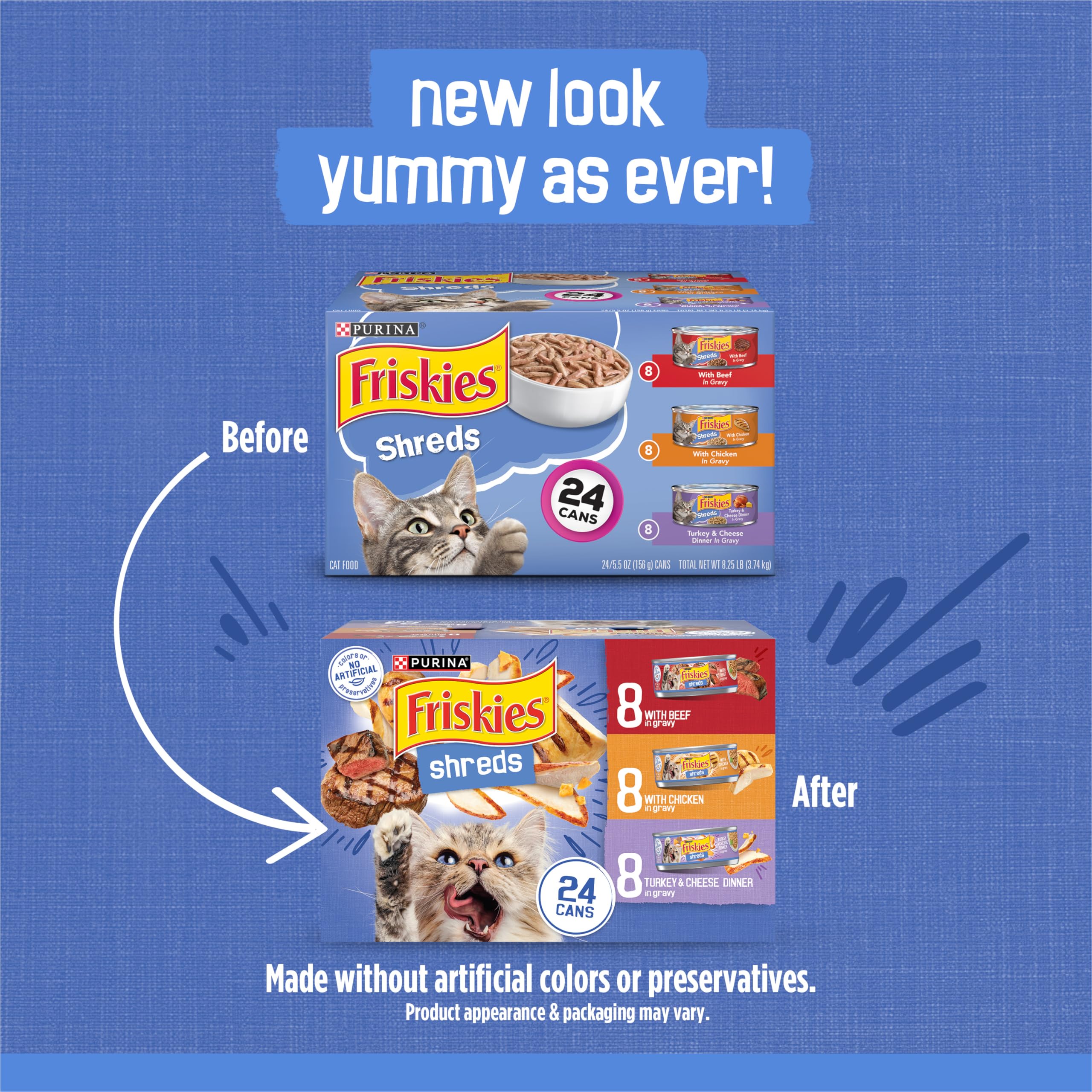 Purina Friskies Gravy Shreds Chicken in rich gravy for cats
