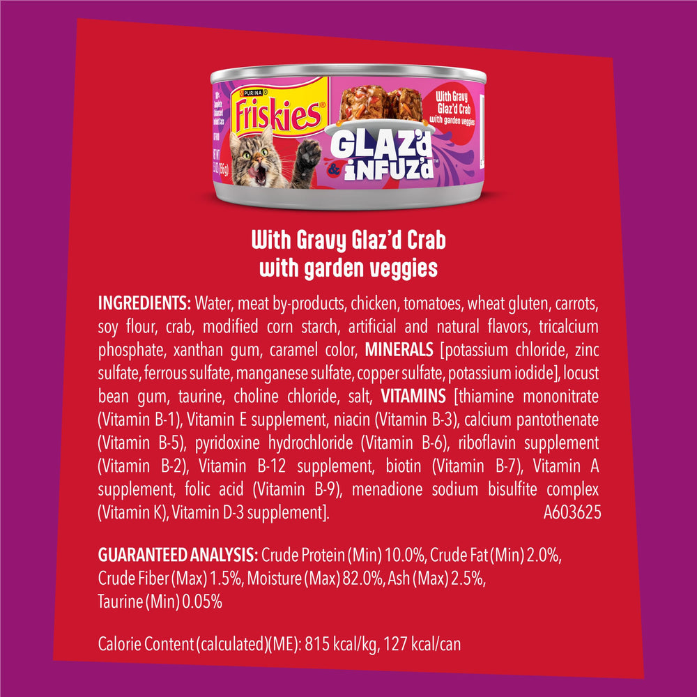 Friskies hydration-friendly formula supports fluid intake during meals.
