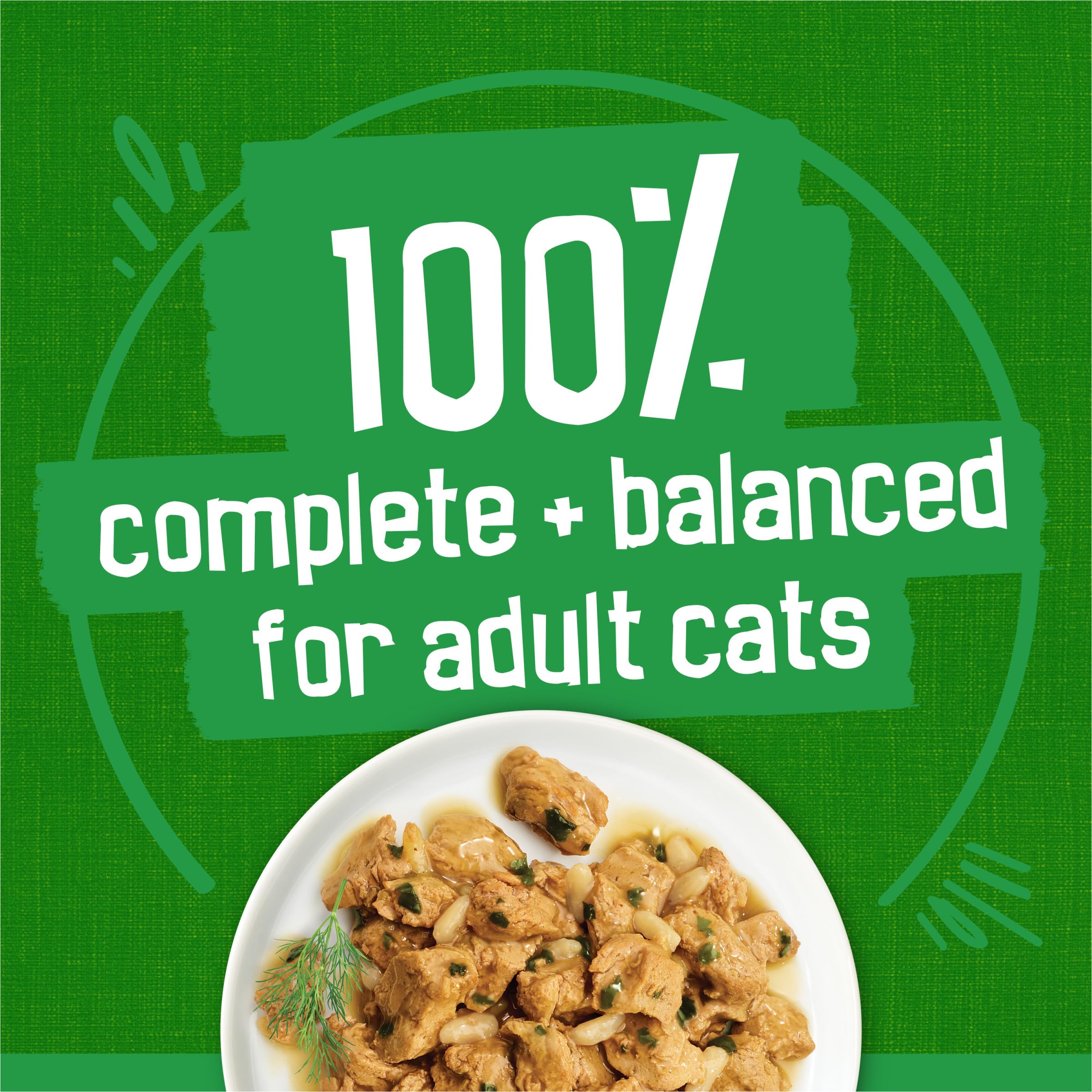 Friskies Indoor Cat Food 24ct, saucy seafood bake closeup, seafood aroma attracts cats.