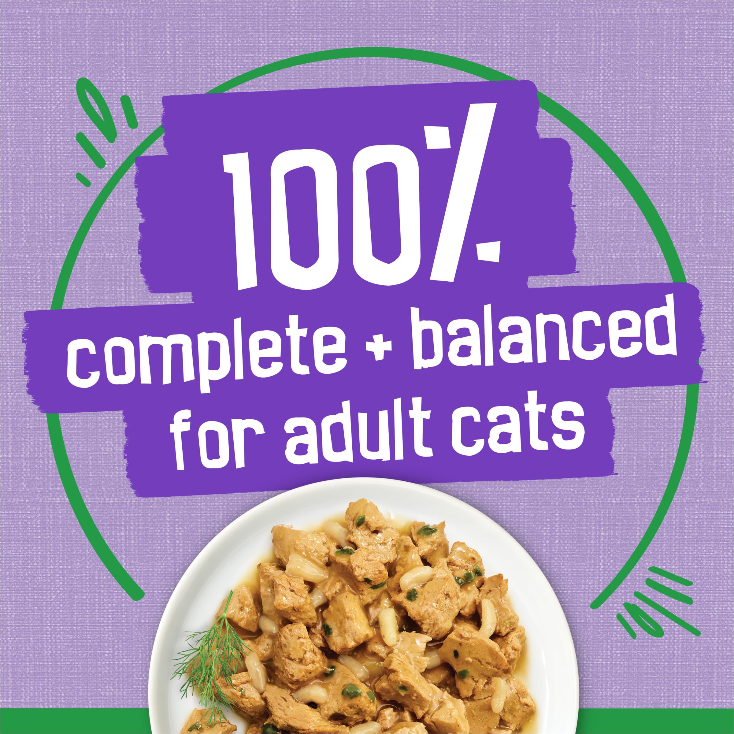 Friskies Dinner gravy close-up emphasizes moisture and flavor.