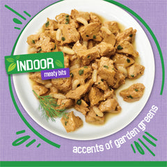 Friskies Indoor Turkey Dinner served in a bowl supports easy mealtime routines.