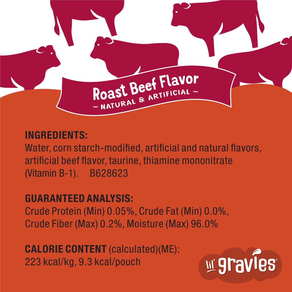 Moisture-rich Friskies Lil' Gravies supports hydration when added to meals.
