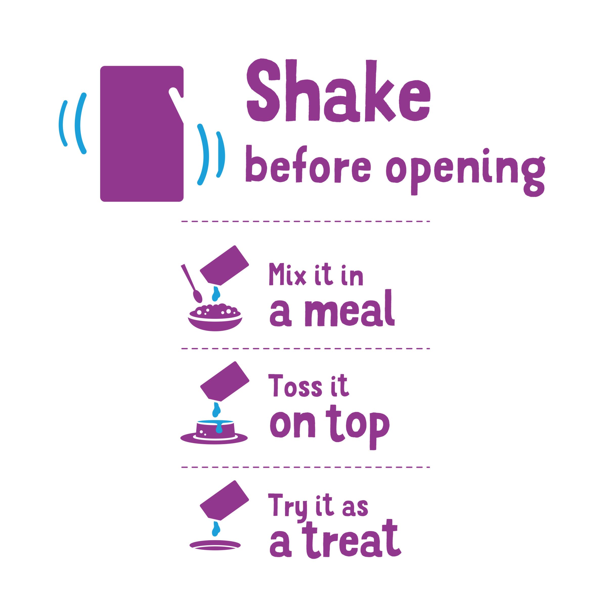 Friskies Lil' Shakes kitty feast mixer illustrates easy mealtime enhancement.