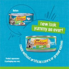 Friskies Mariners Catch pate aroma enticing cats at mealtime.