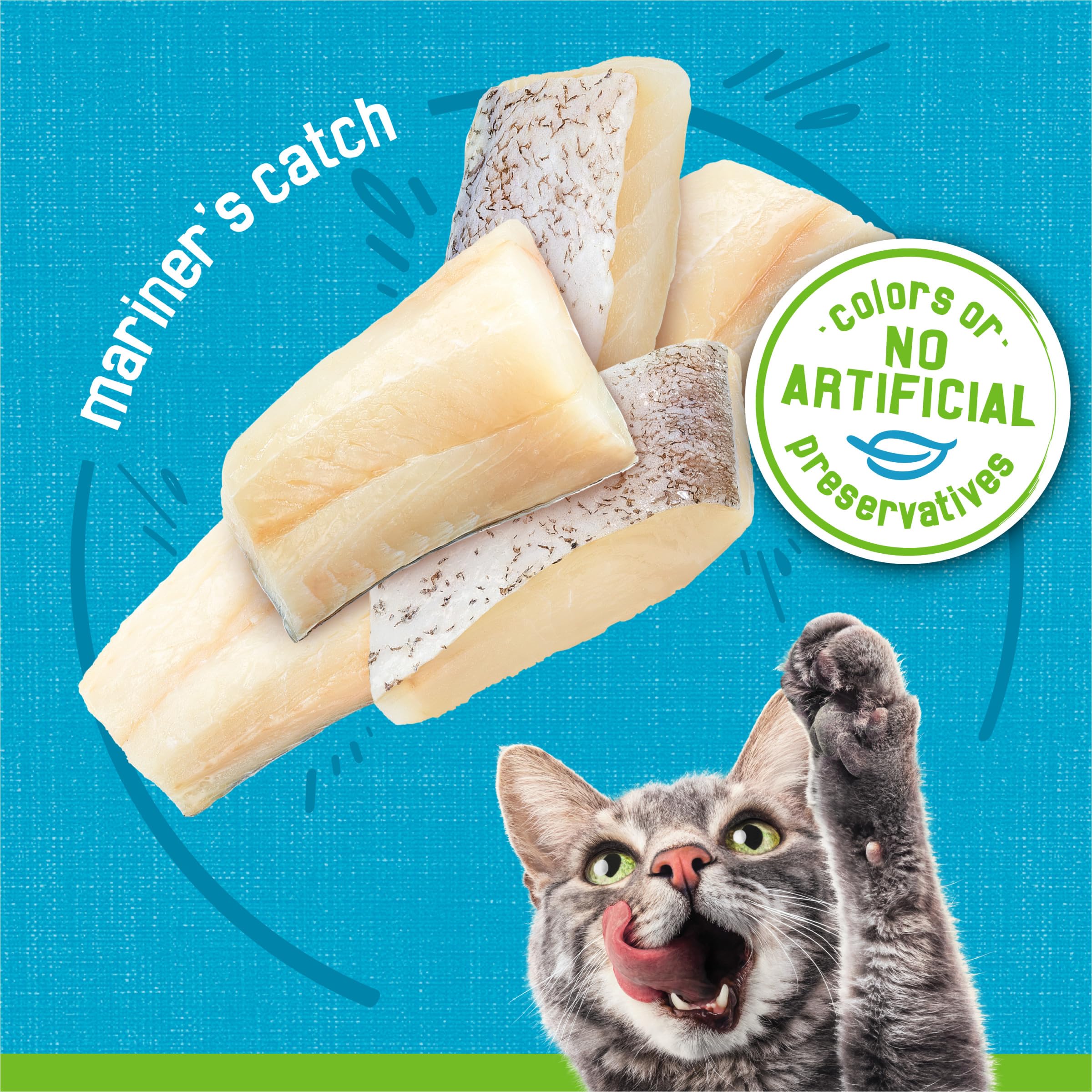 Friskies Mariners Catch pate close-up showing smooth texture cats love.
