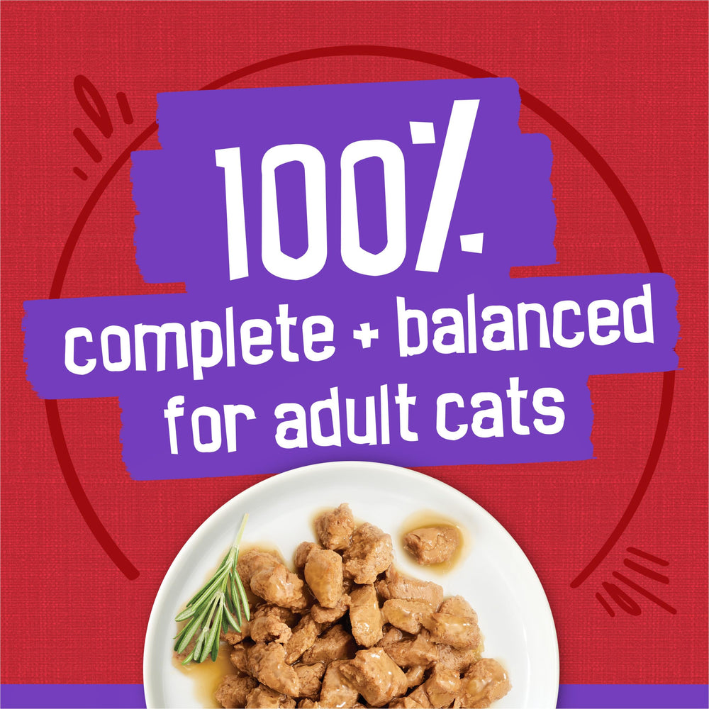 Aromas rising from Friskies beef in gravy can